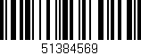 Código de barras (EAN, GTIN, SKU, ISBN): '51384569'
