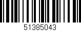 Código de barras (EAN, GTIN, SKU, ISBN): '51385043'