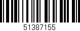 Código de barras (EAN, GTIN, SKU, ISBN): '51387155'