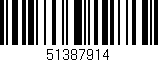 Código de barras (EAN, GTIN, SKU, ISBN): '51387914'