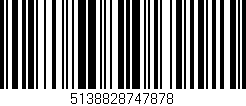 Código de barras (EAN, GTIN, SKU, ISBN): '5138828747878'