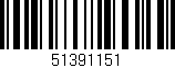 Código de barras (EAN, GTIN, SKU, ISBN): '51391151'