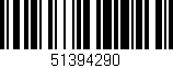 Código de barras (EAN, GTIN, SKU, ISBN): '51394290'