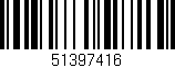 Código de barras (EAN, GTIN, SKU, ISBN): '51397416'