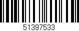 Código de barras (EAN, GTIN, SKU, ISBN): '51397533'