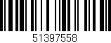 Código de barras (EAN, GTIN, SKU, ISBN): '51397558'