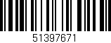 Código de barras (EAN, GTIN, SKU, ISBN): '51397671'