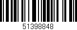 Código de barras (EAN, GTIN, SKU, ISBN): '51398848'