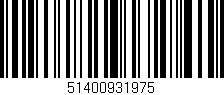 Código de barras (EAN, GTIN, SKU, ISBN): '51400931975'