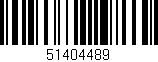 Código de barras (EAN, GTIN, SKU, ISBN): '51404489'