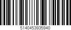 Código de barras (EAN, GTIN, SKU, ISBN): '5140453935940'