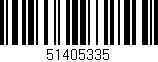 Código de barras (EAN, GTIN, SKU, ISBN): '51405335'