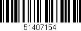 Código de barras (EAN, GTIN, SKU, ISBN): '51407154'