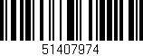 Código de barras (EAN, GTIN, SKU, ISBN): '51407974'