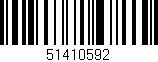 Código de barras (EAN, GTIN, SKU, ISBN): '51410592'