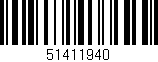 Código de barras (EAN, GTIN, SKU, ISBN): '51411940'