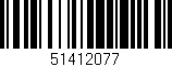 Código de barras (EAN, GTIN, SKU, ISBN): '51412077'