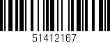 Código de barras (EAN, GTIN, SKU, ISBN): '51412167'
