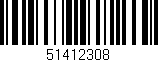 Código de barras (EAN, GTIN, SKU, ISBN): '51412308'