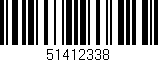 Código de barras (EAN, GTIN, SKU, ISBN): '51412338'