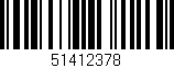Código de barras (EAN, GTIN, SKU, ISBN): '51412378'