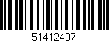 Código de barras (EAN, GTIN, SKU, ISBN): '51412407'