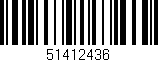 Código de barras (EAN, GTIN, SKU, ISBN): '51412436'
