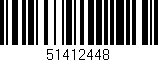 Código de barras (EAN, GTIN, SKU, ISBN): '51412448'