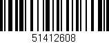 Código de barras (EAN, GTIN, SKU, ISBN): '51412608'