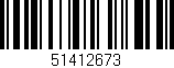Código de barras (EAN, GTIN, SKU, ISBN): '51412673'