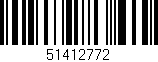 Código de barras (EAN, GTIN, SKU, ISBN): '51412772'