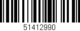 Código de barras (EAN, GTIN, SKU, ISBN): '51412990'