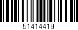 Código de barras (EAN, GTIN, SKU, ISBN): '51414419'
