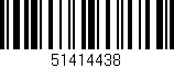 Código de barras (EAN, GTIN, SKU, ISBN): '51414438'