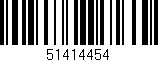 Código de barras (EAN, GTIN, SKU, ISBN): '51414454'