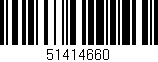 Código de barras (EAN, GTIN, SKU, ISBN): '51414660'