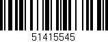 Código de barras (EAN, GTIN, SKU, ISBN): '51415545'