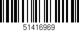 Código de barras (EAN, GTIN, SKU, ISBN): '51416969'