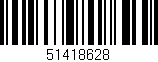 Código de barras (EAN, GTIN, SKU, ISBN): '51418628'
