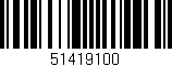 Código de barras (EAN, GTIN, SKU, ISBN): '51419100'