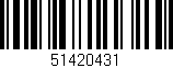 Código de barras (EAN, GTIN, SKU, ISBN): '51420431'