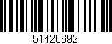 Código de barras (EAN, GTIN, SKU, ISBN): '51420692'