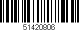 Código de barras (EAN, GTIN, SKU, ISBN): '51420806'