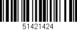 Código de barras (EAN, GTIN, SKU, ISBN): '51421424'