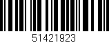 Código de barras (EAN, GTIN, SKU, ISBN): '51421923'