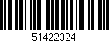 Código de barras (EAN, GTIN, SKU, ISBN): '51422324'