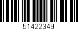 Código de barras (EAN, GTIN, SKU, ISBN): '51422349'
