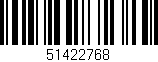 Código de barras (EAN, GTIN, SKU, ISBN): '51422768'