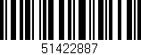Código de barras (EAN, GTIN, SKU, ISBN): '51422887'