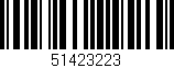 Código de barras (EAN, GTIN, SKU, ISBN): '51423223'